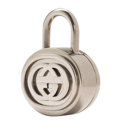Gucci Interlocking G Padlock, Base Metal, Silver, B/K/DB, 4*